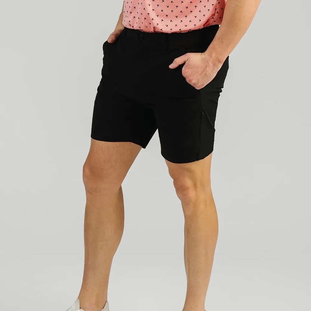 Zyia Activewear Men’s Black Starboard Shorts - Medium